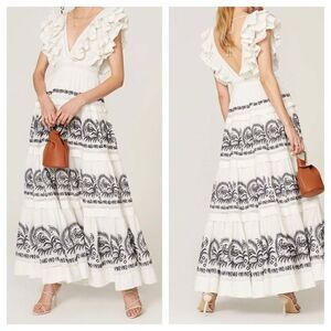 Ulla Johnson Marjorie Maxi Ruffle Dress